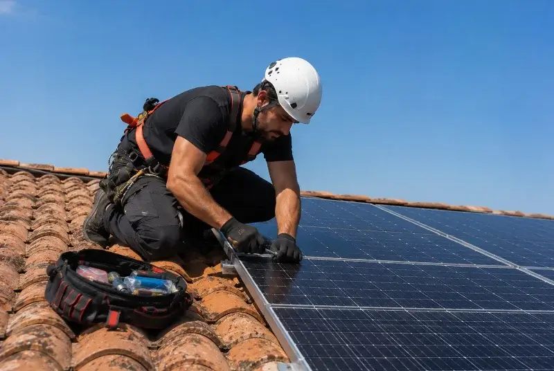 Maintenance et monitoring de panneaux solaires à Laignelet